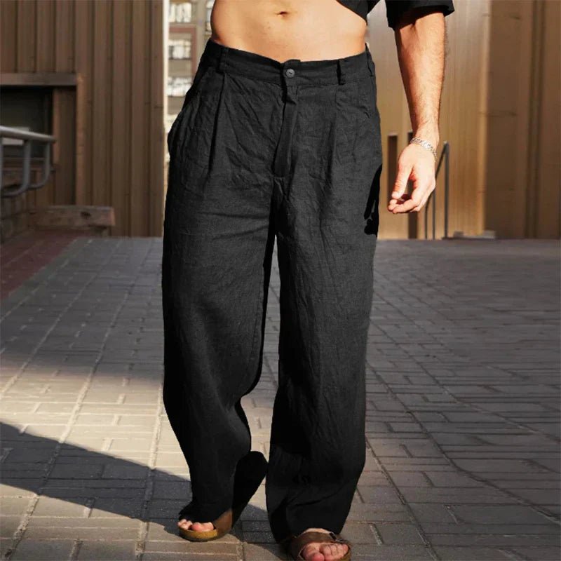 Casual Linen Pants - Luxoria