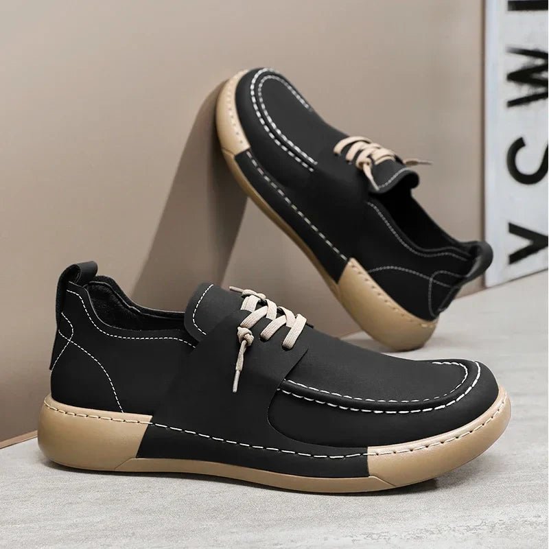 Classic Italian Leather Sneakers - Luxoria