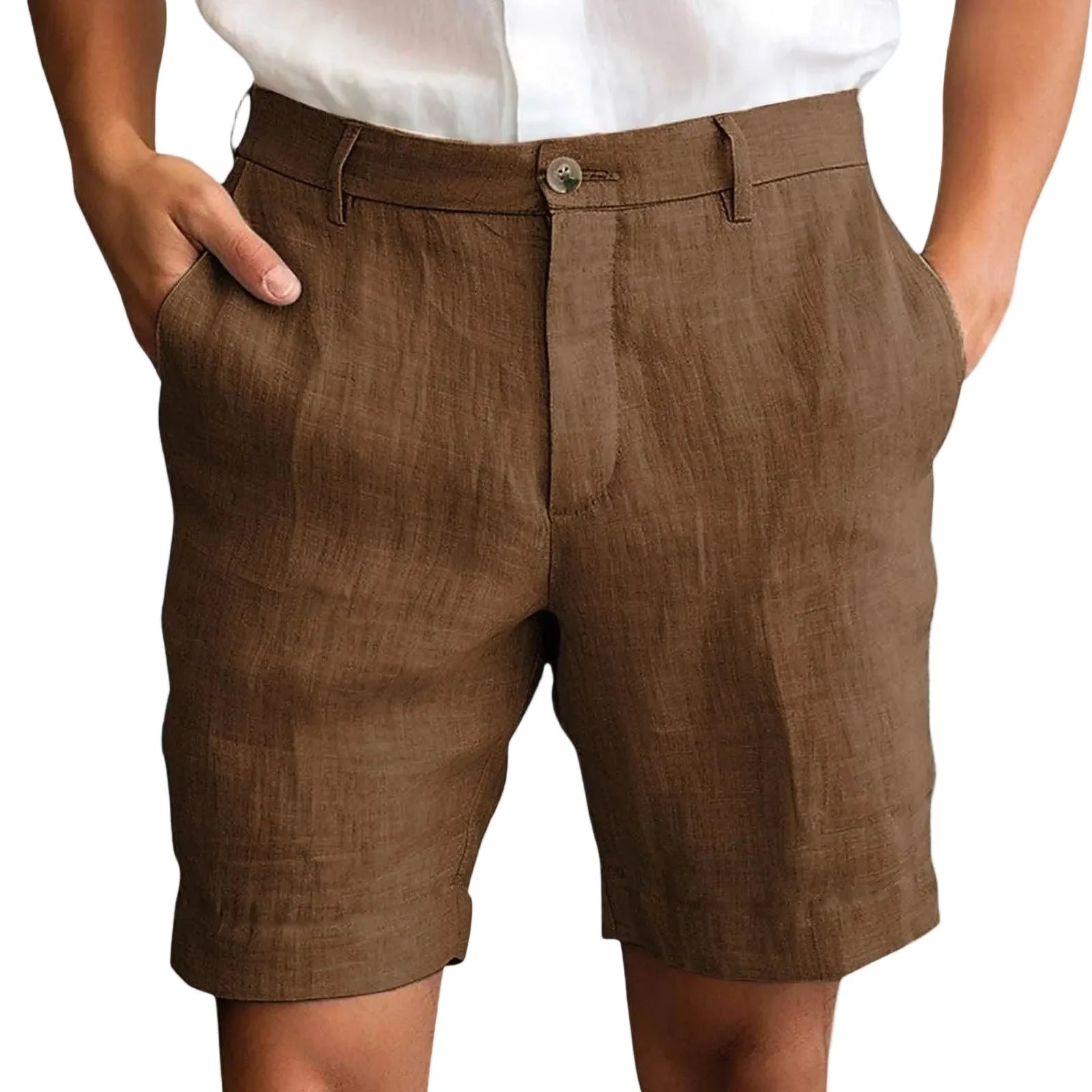 Elegant Linen Shorts - Luxoria