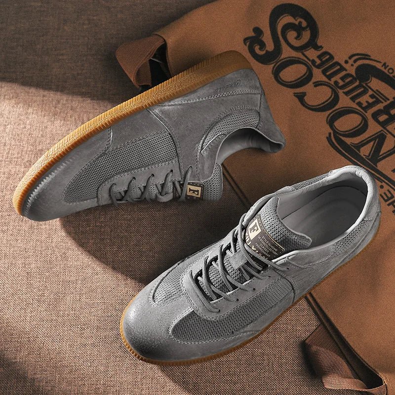 Casual Leather Sneakers - Luxoria