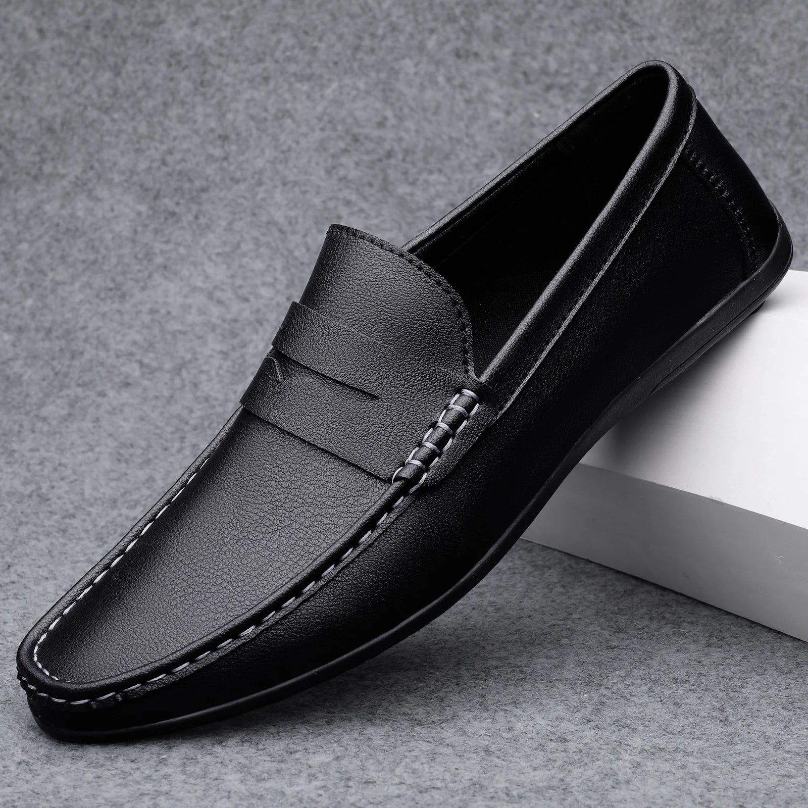 Classic Italian Leather Loafers - Luxoria