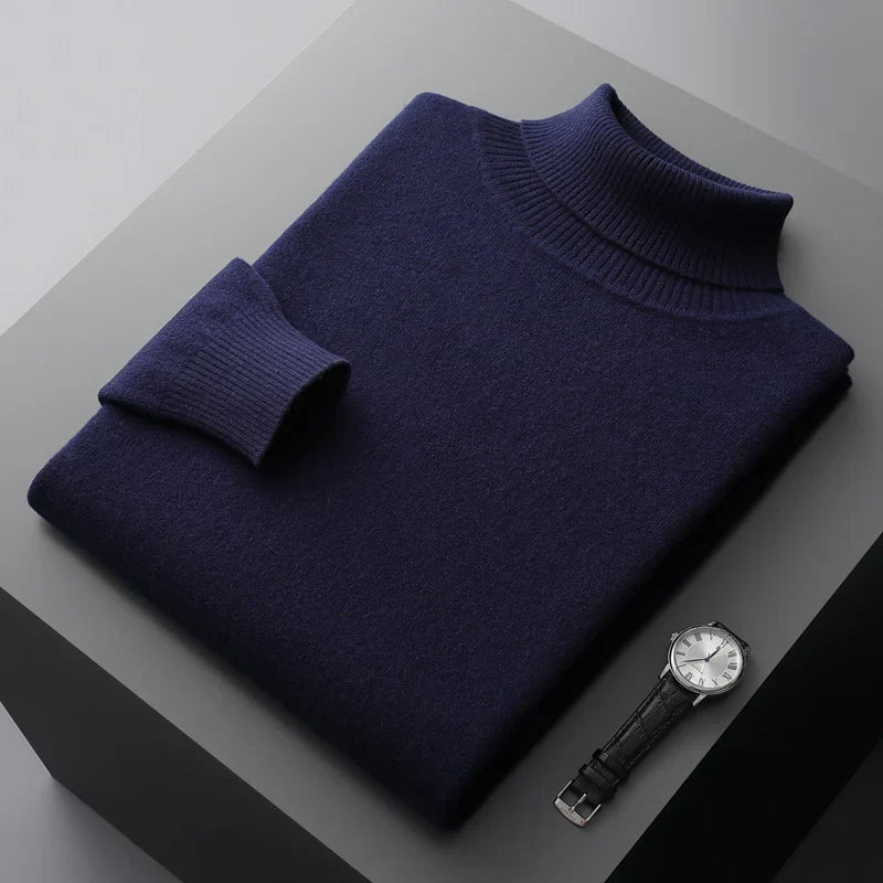Monaco Merino Wool Turtleneck - Luxoria