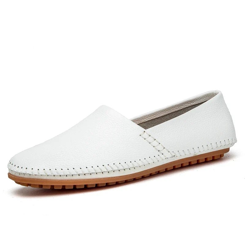 Light Leather Loafers - Luxoria