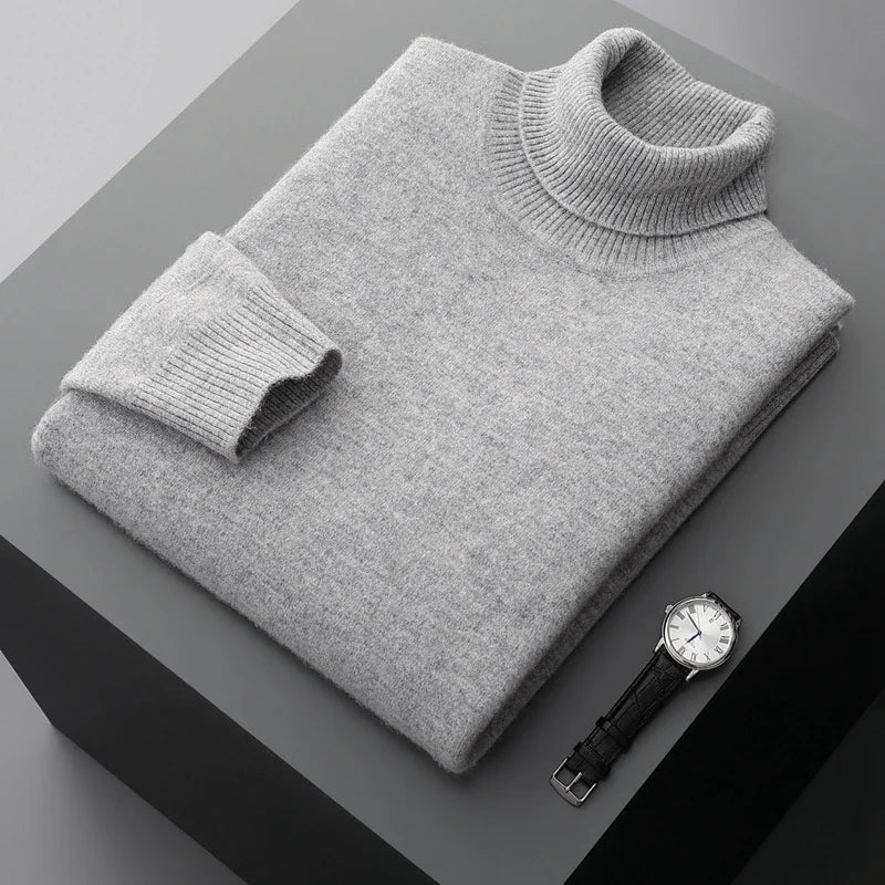 Chic Wool Thickened Turtleneck - Luxoria