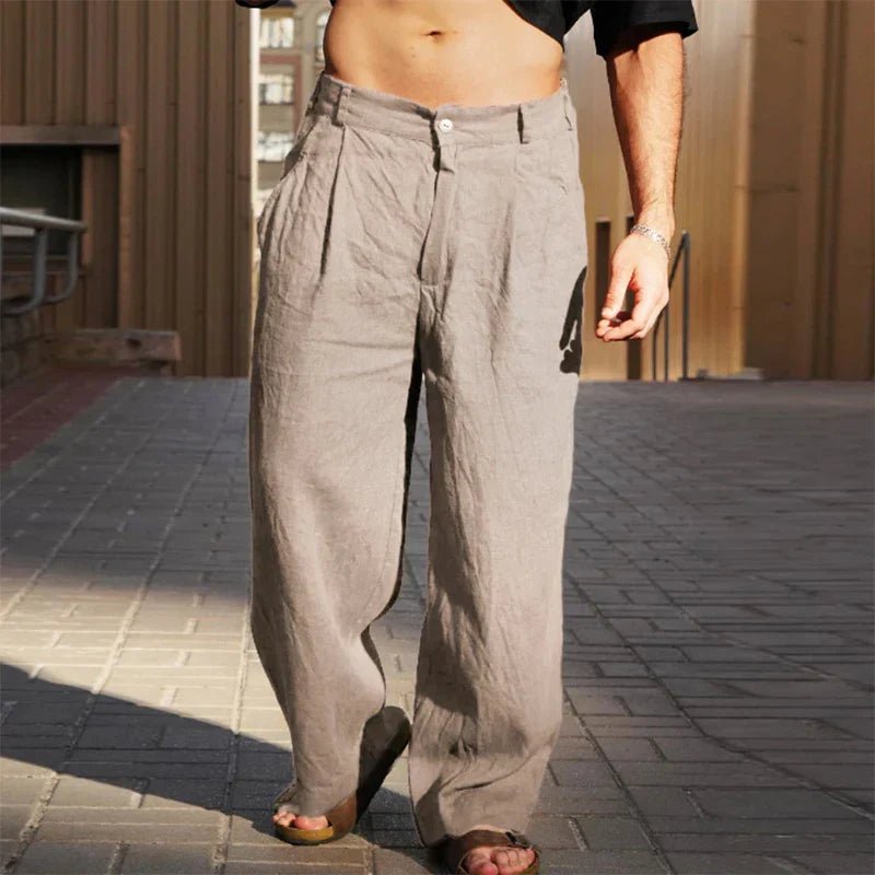Casual Linen Pants - Luxoria