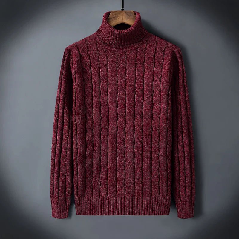 Chic Wool Turtleneck Sweater - Luxoria