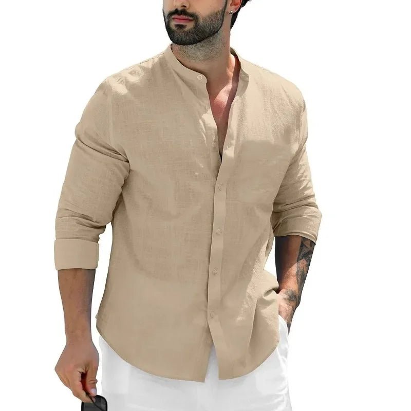 Casual Linen Shirt - Luxoria