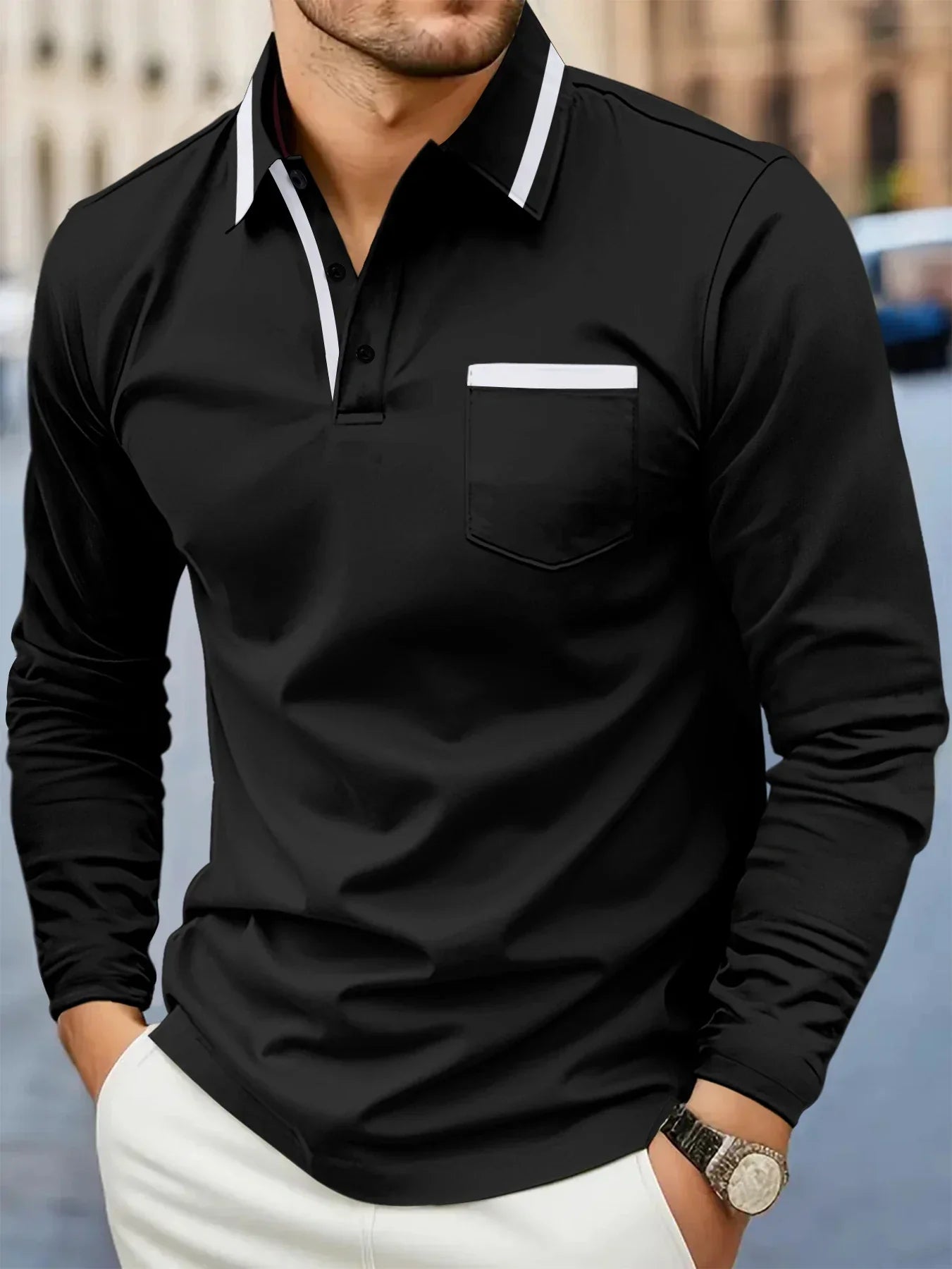 Casual Polo Sweater - Luxoria