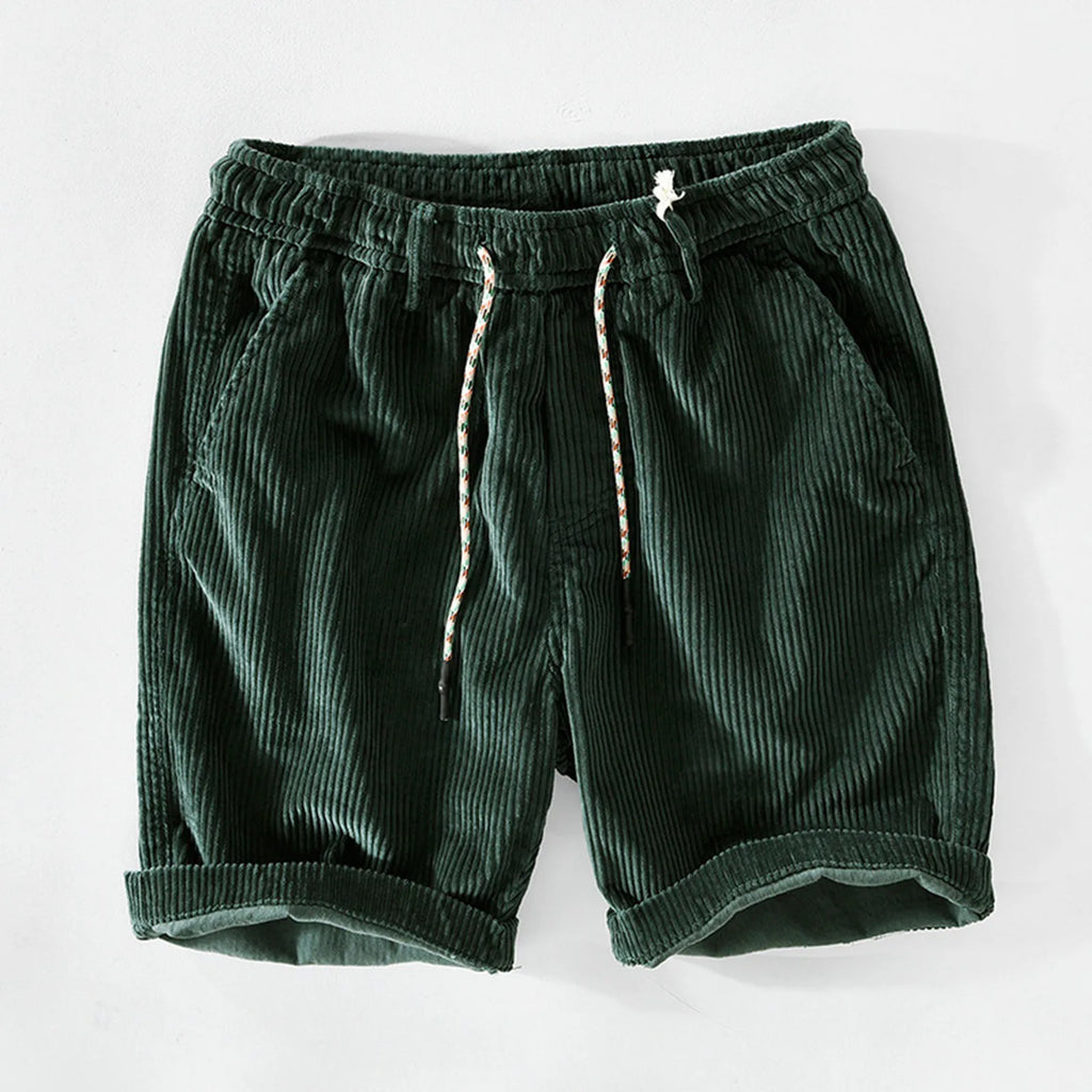 Elegant Corduroy Shorts - Luxoria