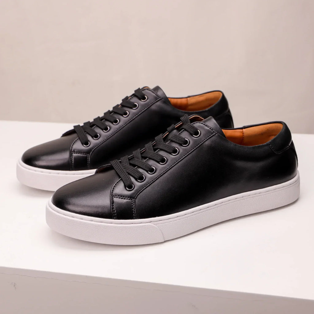 Genuine Leather Sneakers - Luxoria