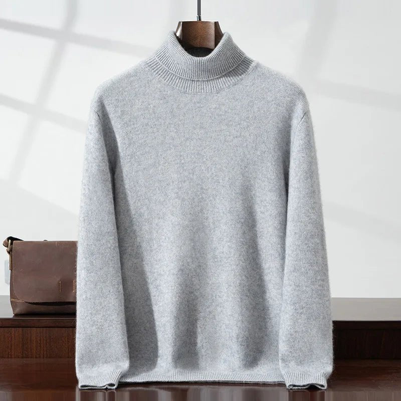 Elegant Cashmere Turtleneck - Luxoria