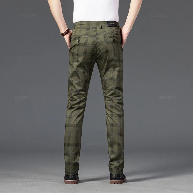 Elegant Plaid Pants - Luxoria