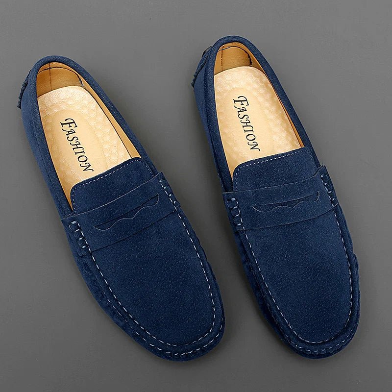 Suede Boat Loafers - Luxoria