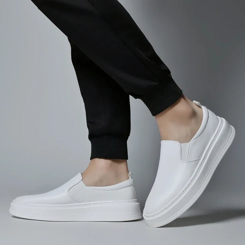 Leather Slip - On Shoes - Luxoria