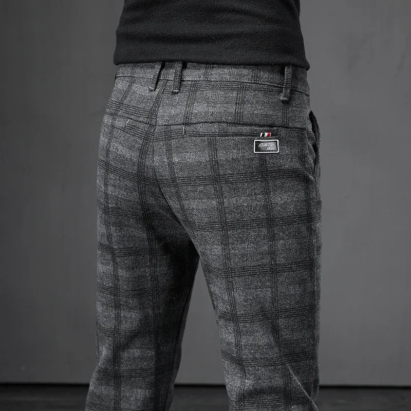 Plaid Casual Pants - Luxoria