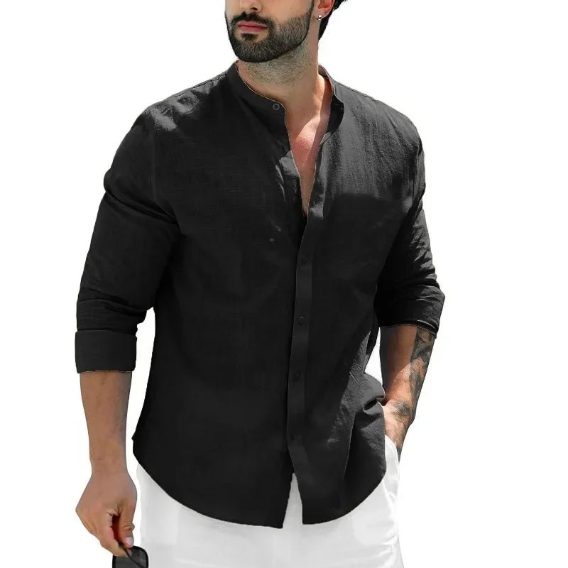 Casual Linen Shirt - Luxoria