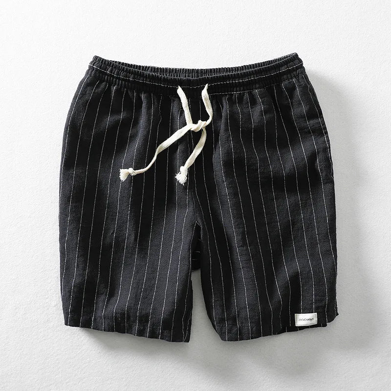 Cotton Linen Shorts - Luxoria