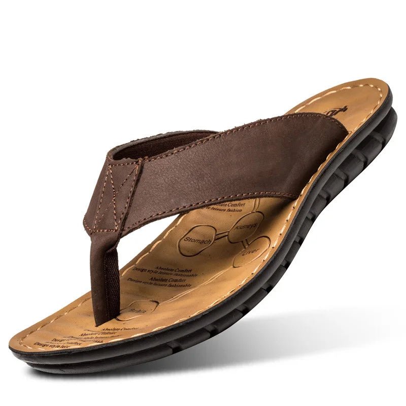 Leather Men's Sandals - Luxoria