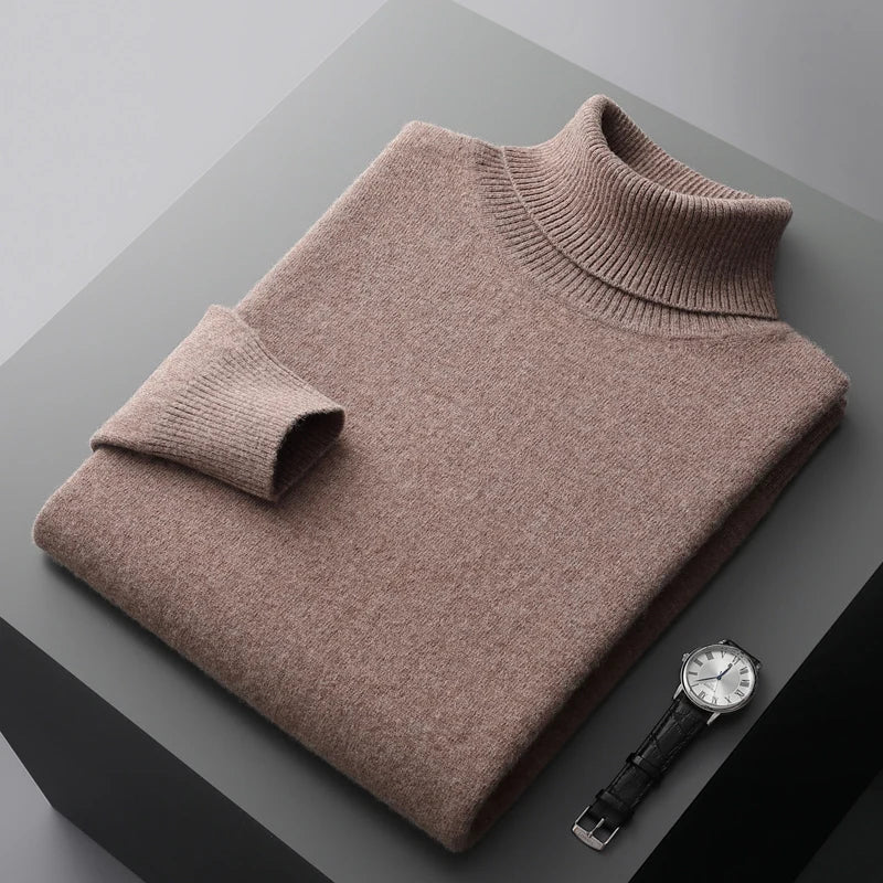 Monaco Merino Wool Turtleneck - Luxoria