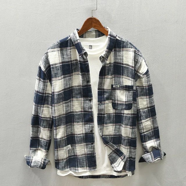 Elegant Plaid Shirt - Luxoria