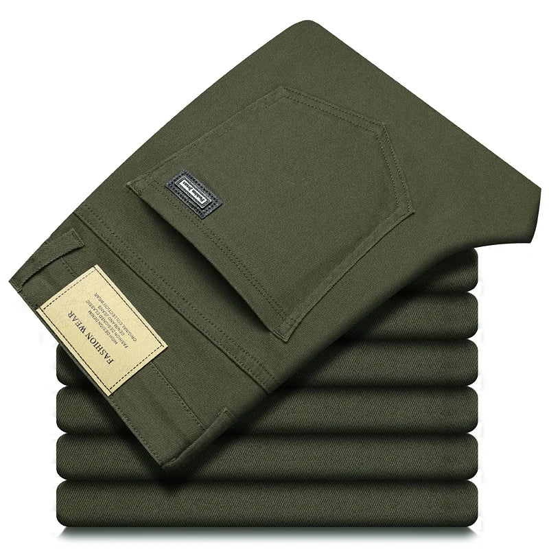 Elegant Cotton Jeans - Luxoria