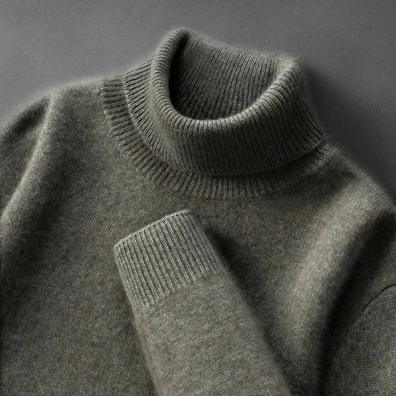 Elegant Cashmere Turtleneck - Luxoria