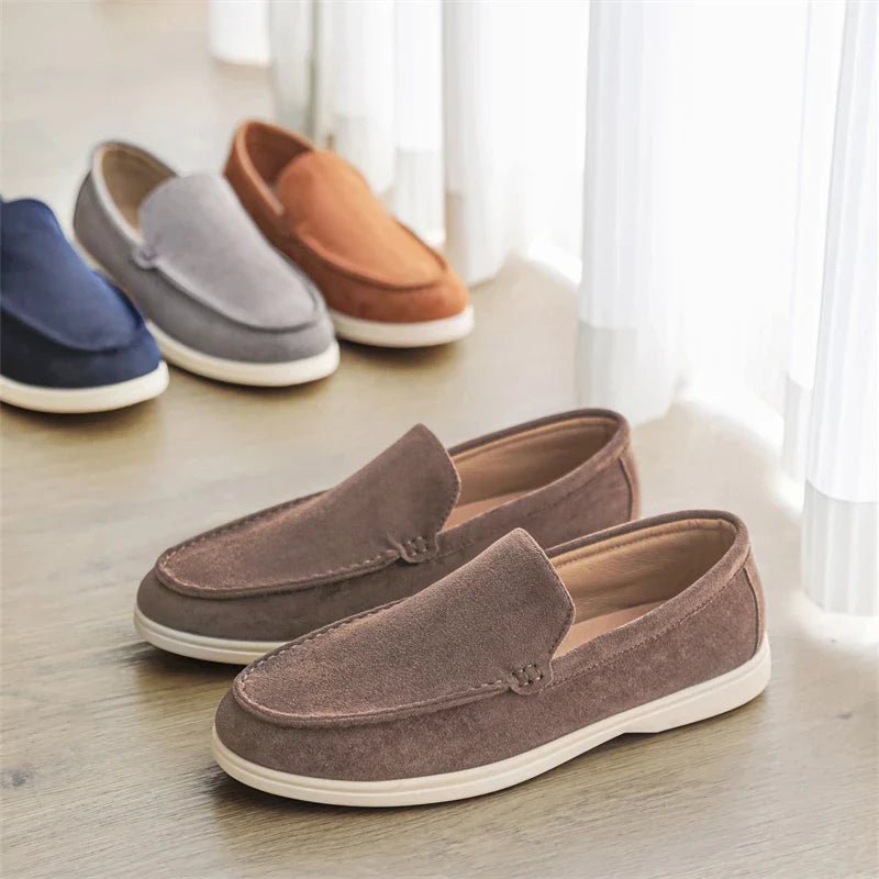 Casual Suede Loafers - Luxoria