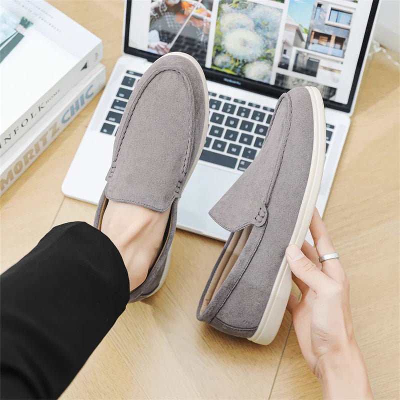Casual Suede Loafers - Luxoria