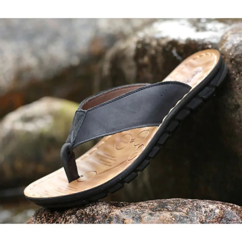 Leather Men's Sandals - Luxoria