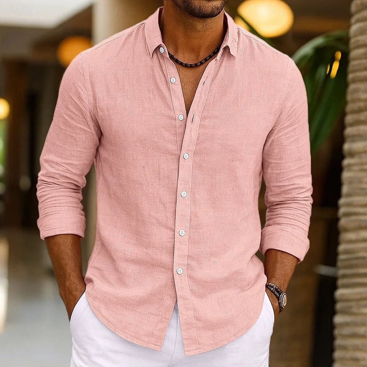 Elegant Cotton Shirt - Luxoria