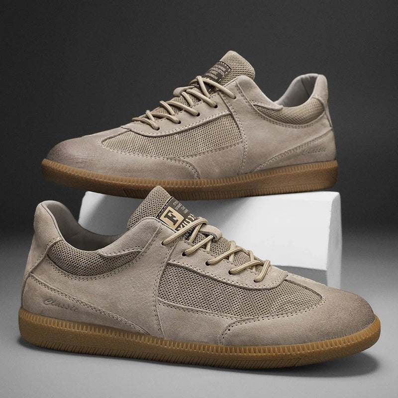 Casual Leather Sneakers - Luxoria