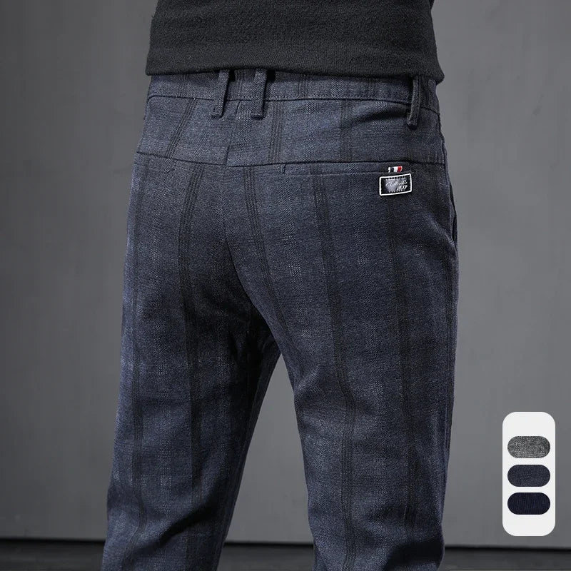 Plaid Casual Pants - Luxoria