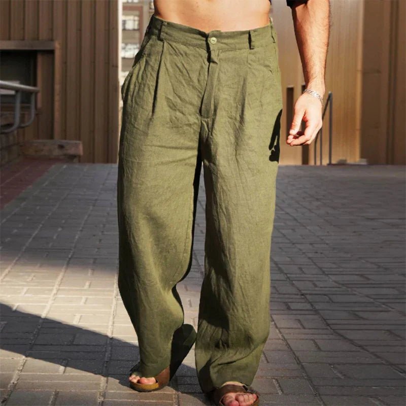 Casual Linen Pants - Luxoria