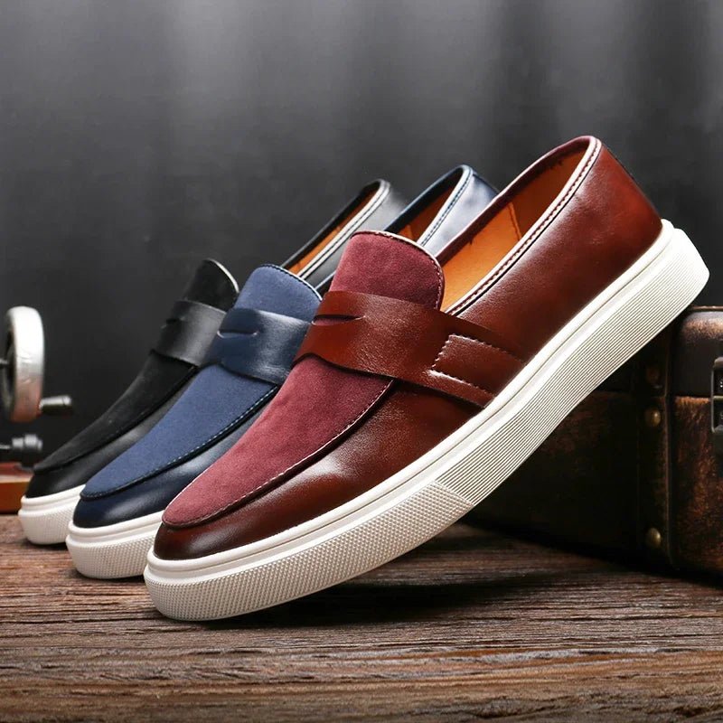 Naples Leather Loafers - Luxoria