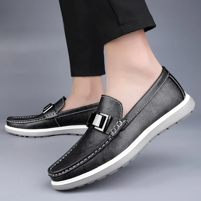 Luxury Leather Loafers - Luxoria