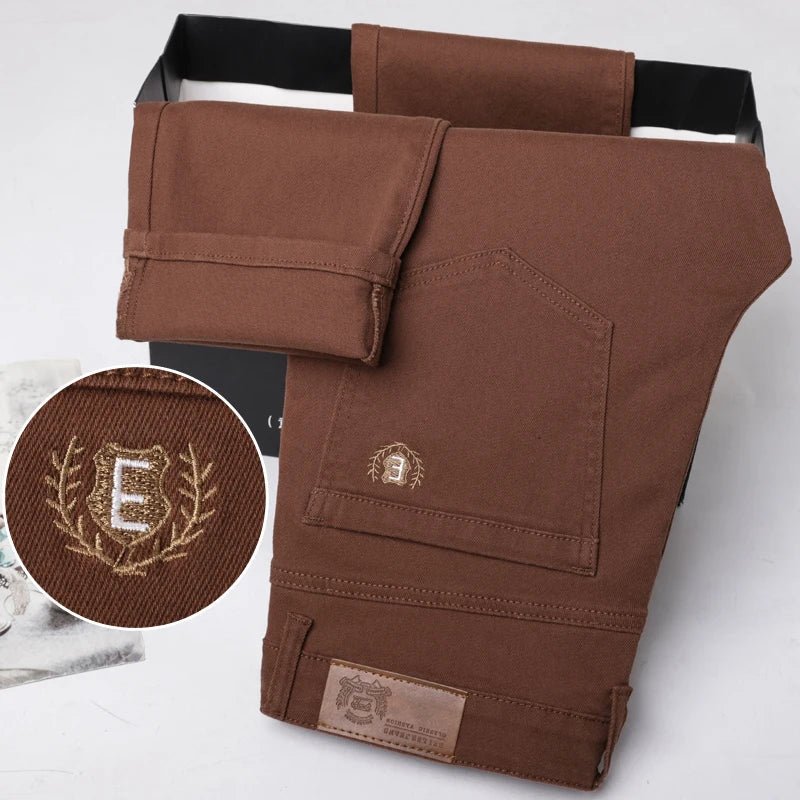 Elegant Denim Stretch Jeans - Luxoria