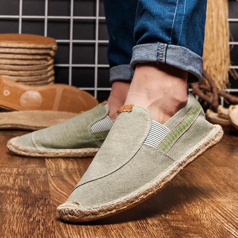 Elegant Linen Espadrilles - Luxoria