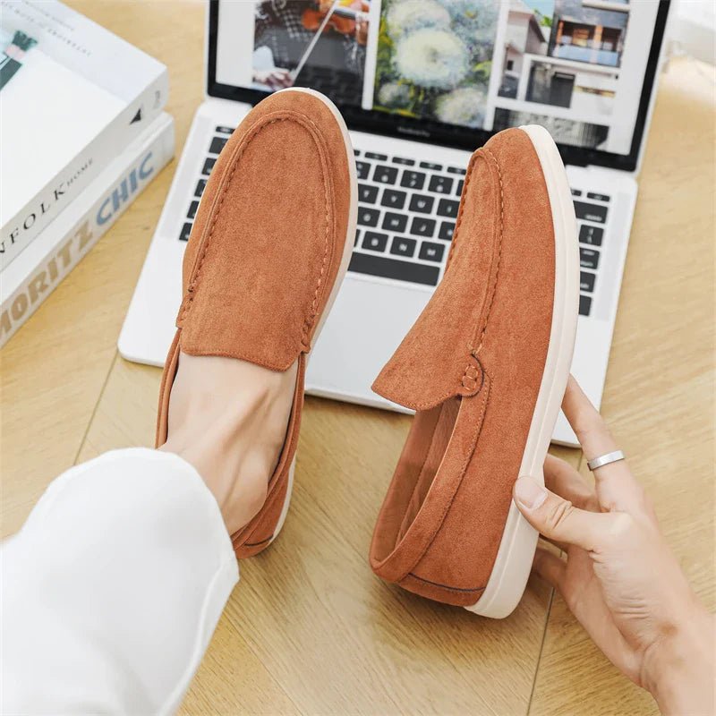 Casual Suede Loafers - Luxoria