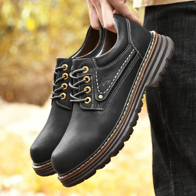 British Style Leather Oxford Shoes - Luxoria