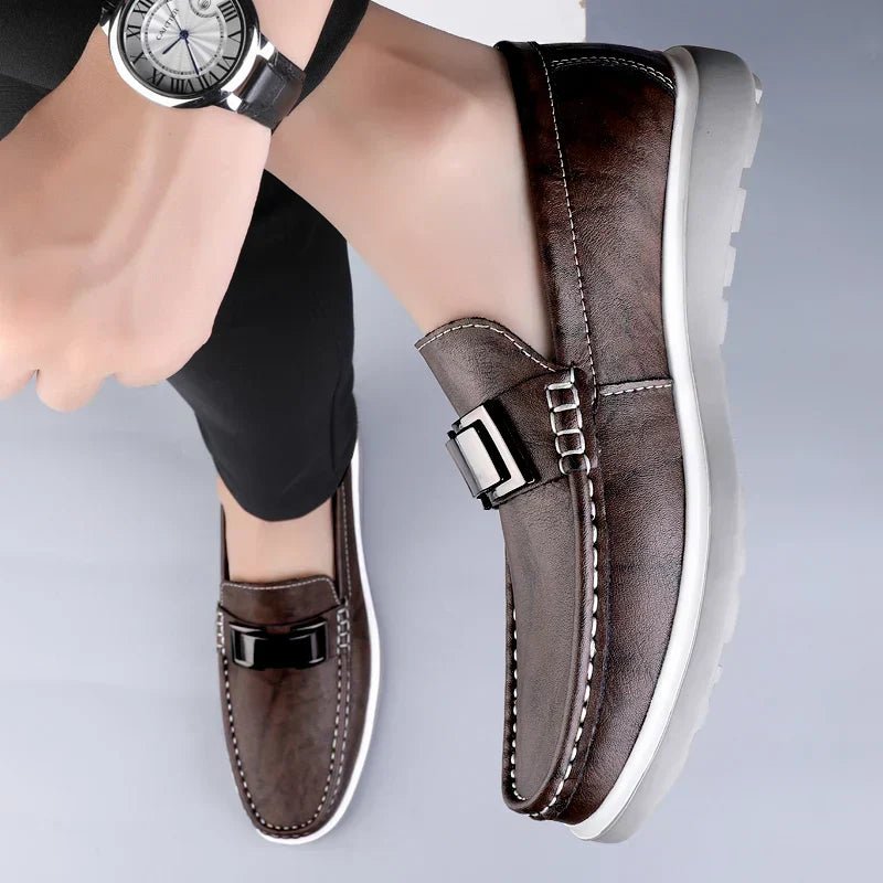 Luxury Leather Loafers - Luxoria