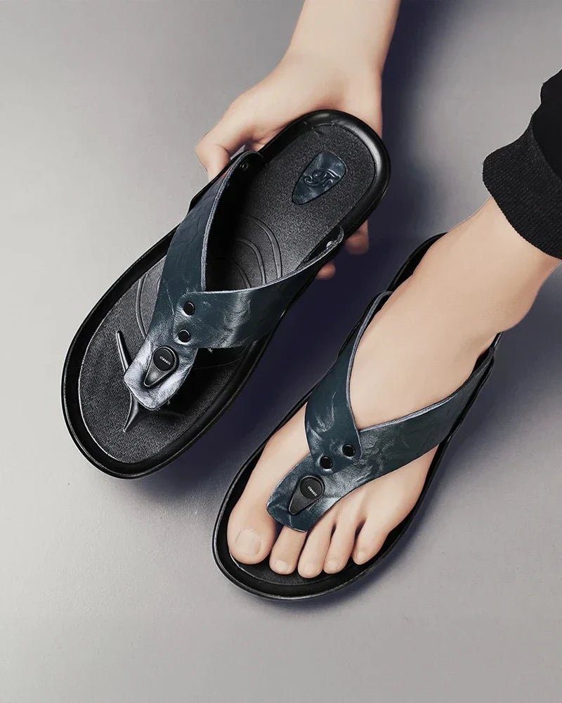 Elegant Leather Sandals - Luxoria