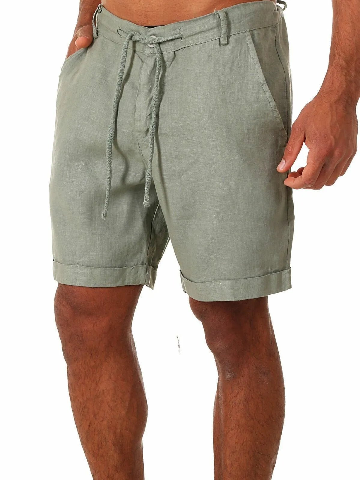 Casual Linen Shorts - Luxoria
