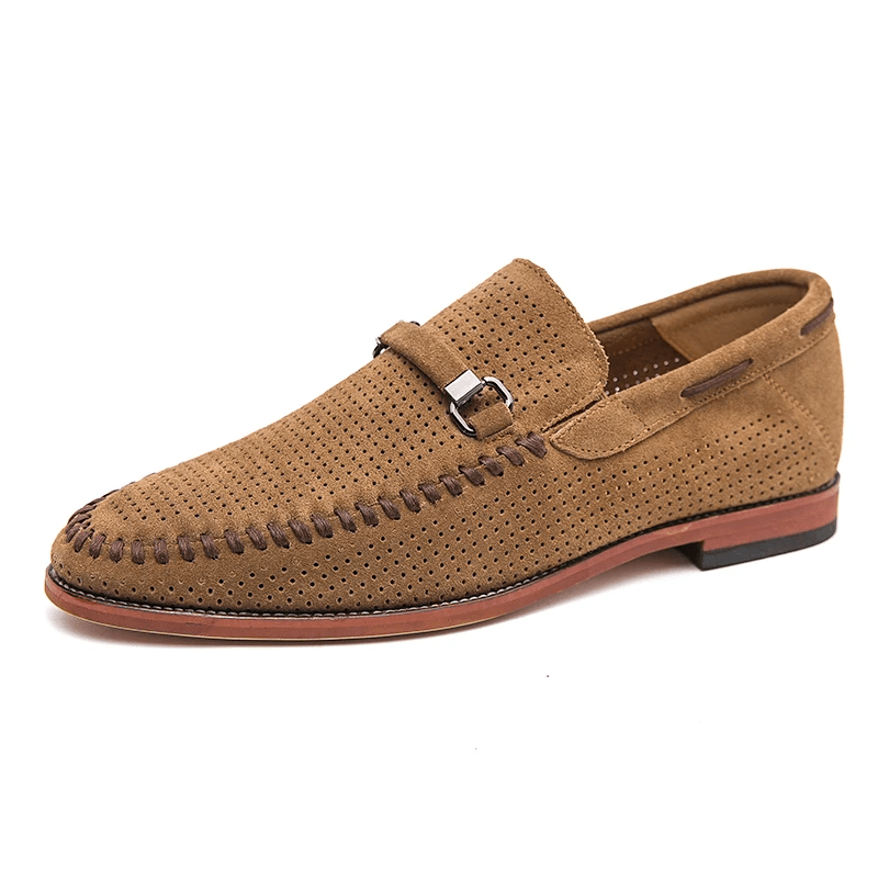 Firenze Suede Loafers - Luxoria