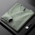 Elegant Cashmere V - Neck Sweater - Luxoria