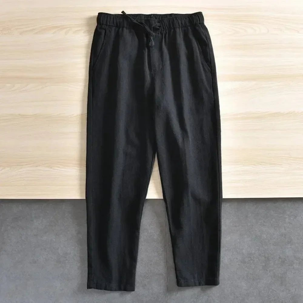 Casual Cotton Linen Pants - Luxoria