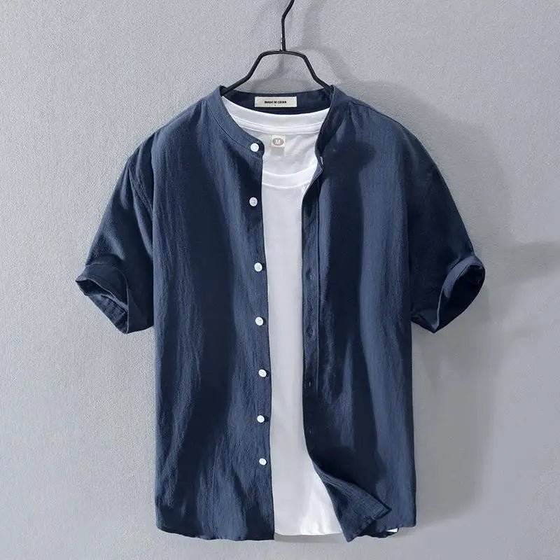 Cotton Linen Summer Shirt - Luxoria