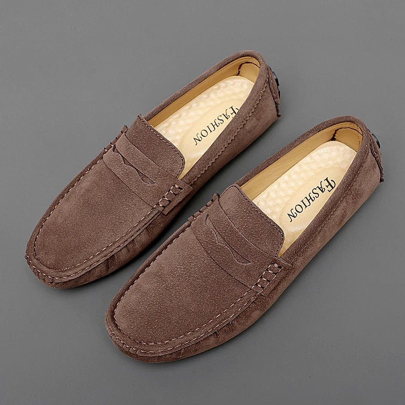 Suede Boat Loafers - Luxoria