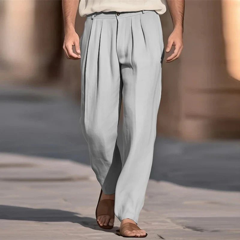 Casual Linen Pants - Luxoria