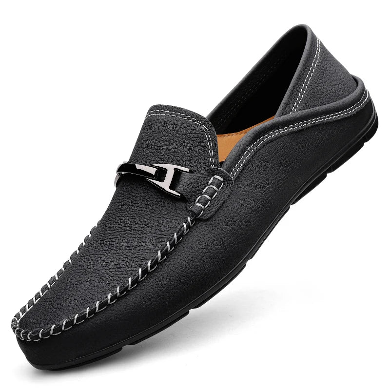 Premium Leather Loafers - Luxoria