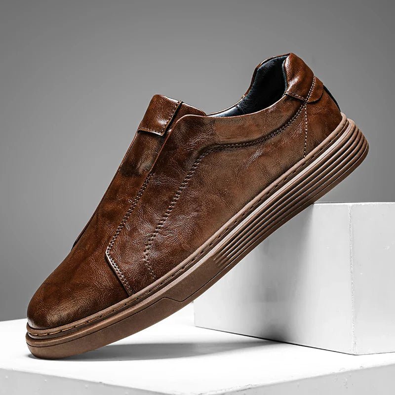 Classic Leather Slip - On Shoes - Luxoria